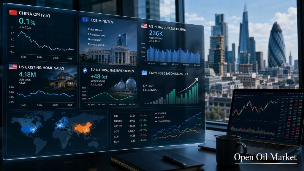 Macroeconomic Calendar and Corporate Reports for 9th July 2026: China CPI, ECB Protocol, US Labour Market and PepsiCo Reports