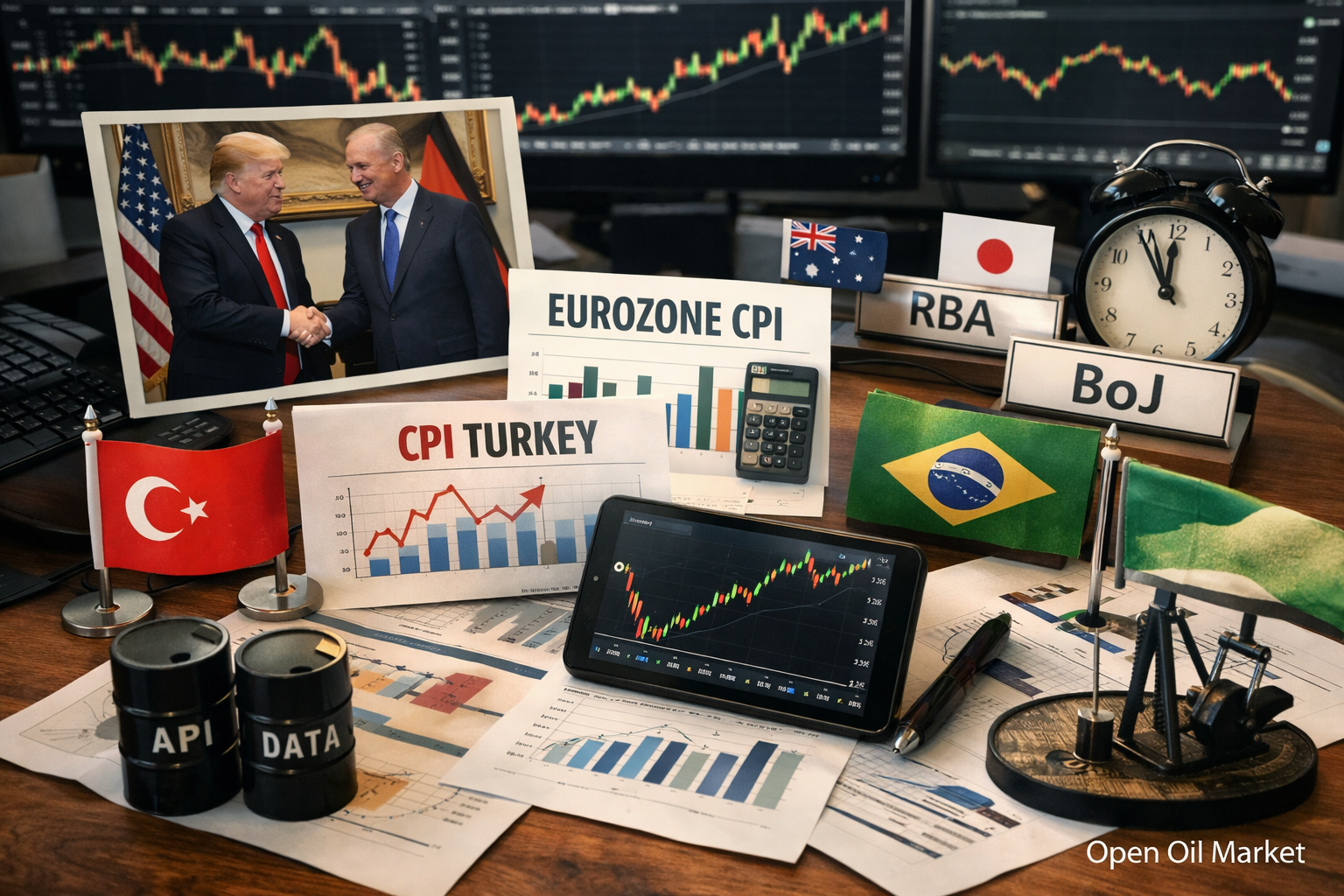 Economic Events and Corporate Reports — 3rd March 2026: Eurozone Inflation, Turkey CPI, Brazil GDP, API Oil
