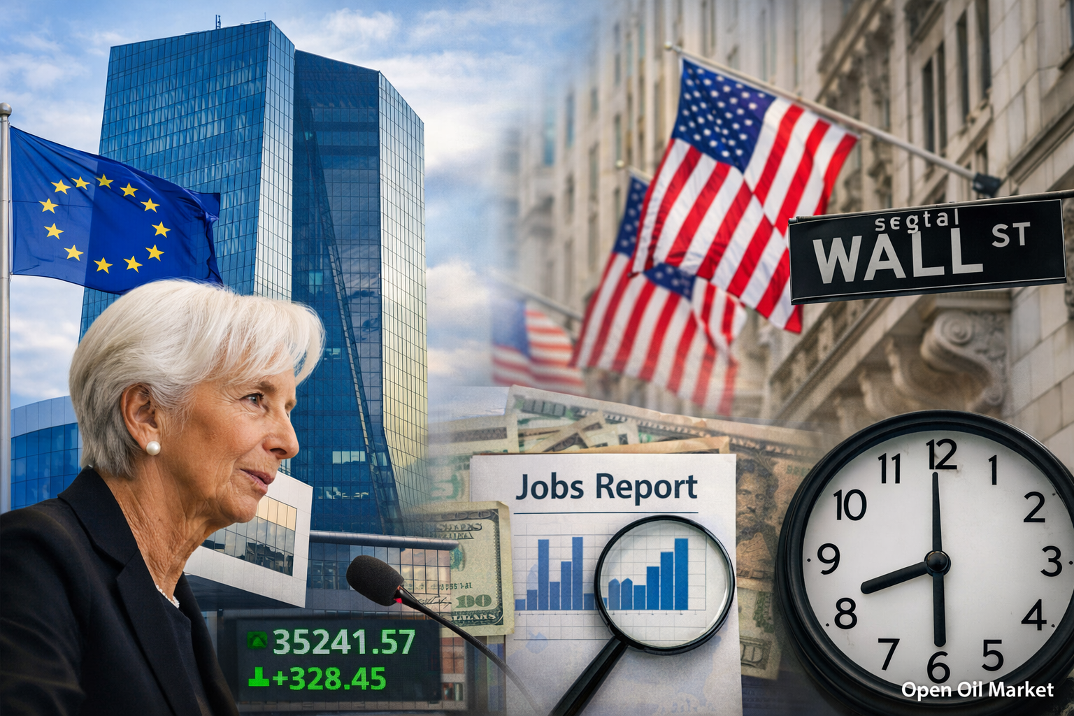 Economic Events and Corporate Reports — Friday 6 March 2026: US Nonfarm Payrolls, Eurozone GDP, and ECB President's Speech