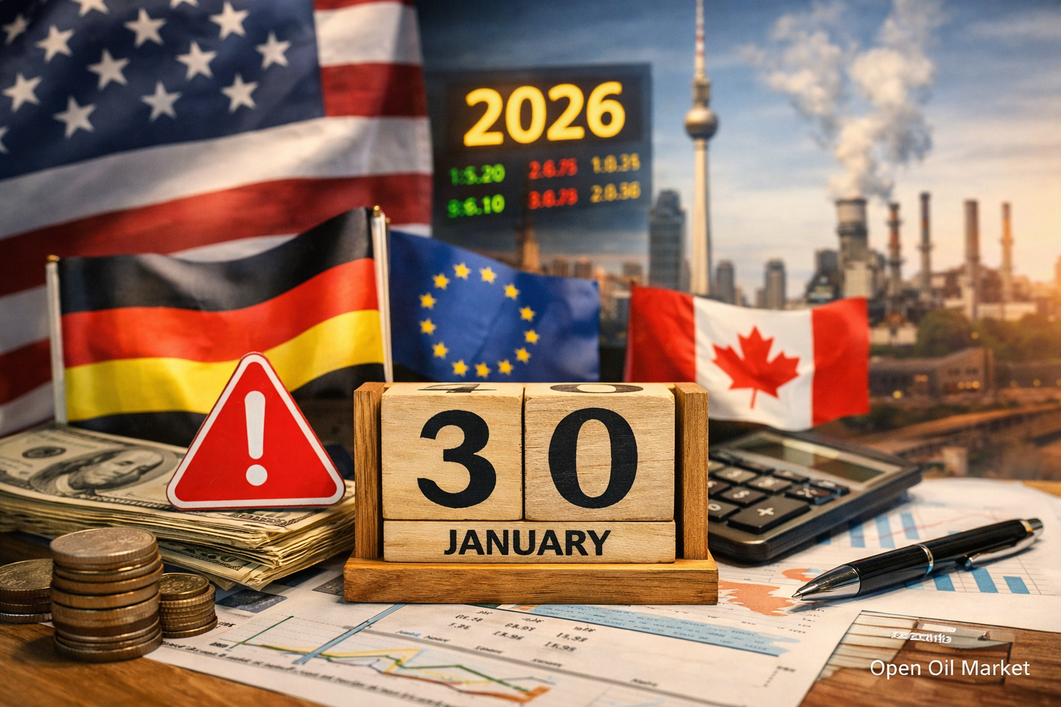 Economic Events and Corporate Reports - Friday, 30 January 2026: US Shutdown, GDP Germany and Eurozone, Reports from ExxonMobil and Chevron
