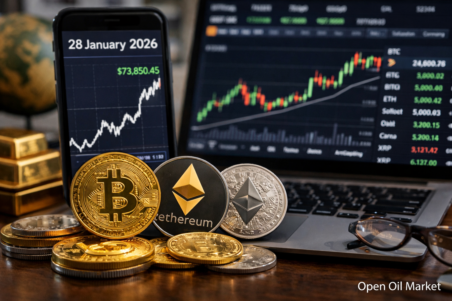 Cryptocurrency News — Wednesday, January 28, 2026 Bitcoin, Ethereum and the Digital Asset Market