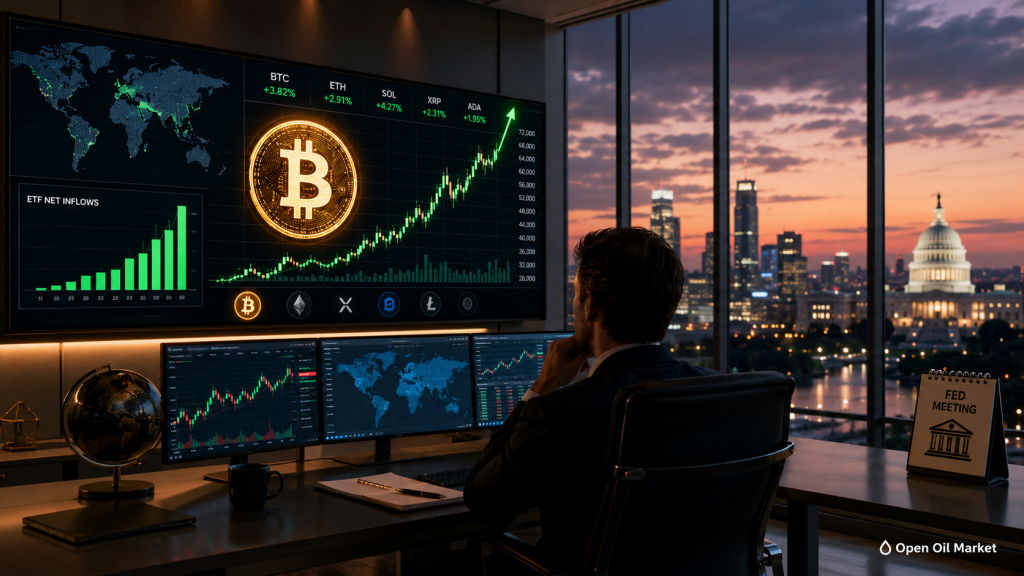 Bitcoin Rises Amid ETF Flows and Federal Reserve Meeting Expectations: Global Cryptocurrency Market 16th June 2026