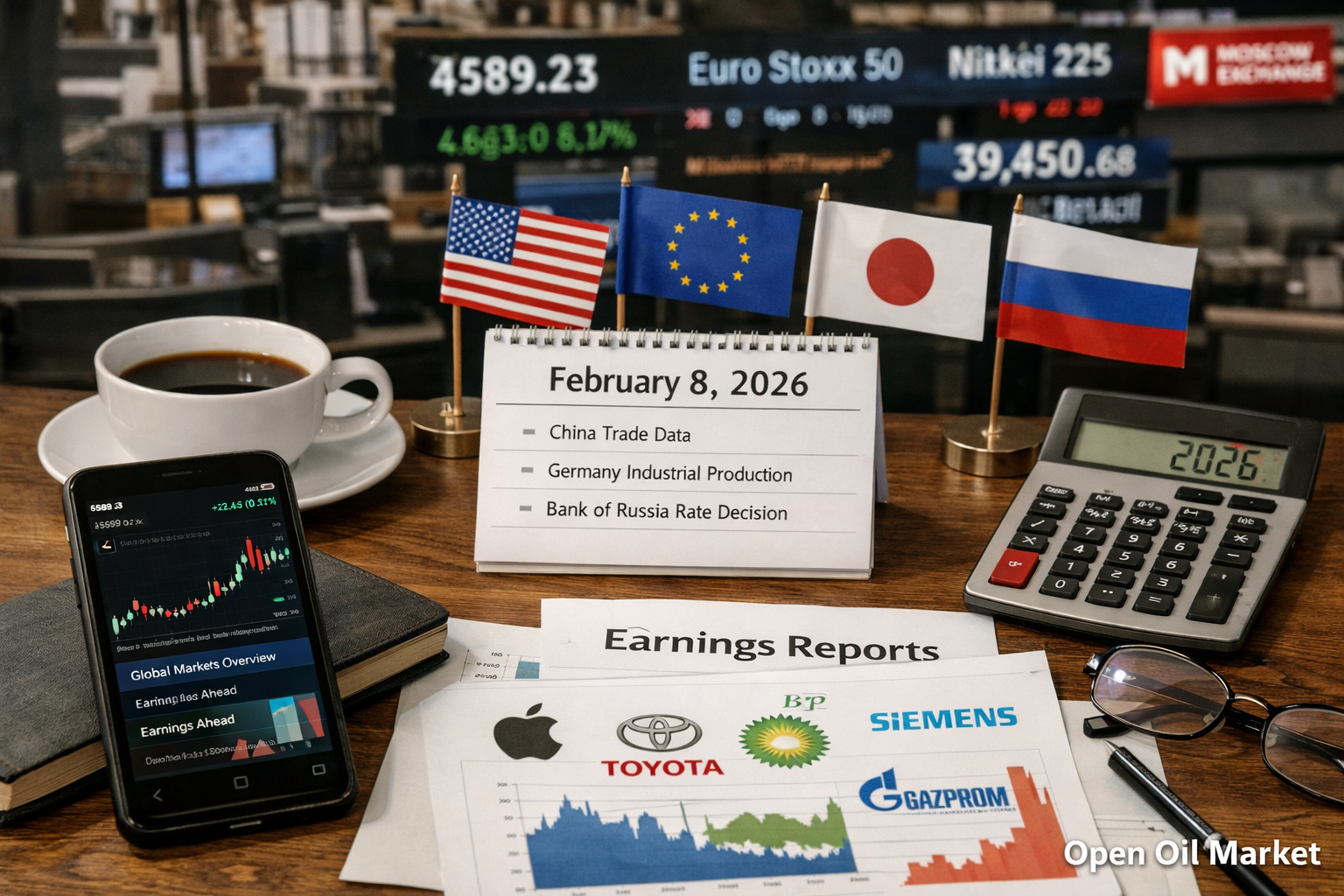 Economic Events and Corporate Reports - Sunday, 8 February 2026: Global Macroeconomic Statistics and Key Companies