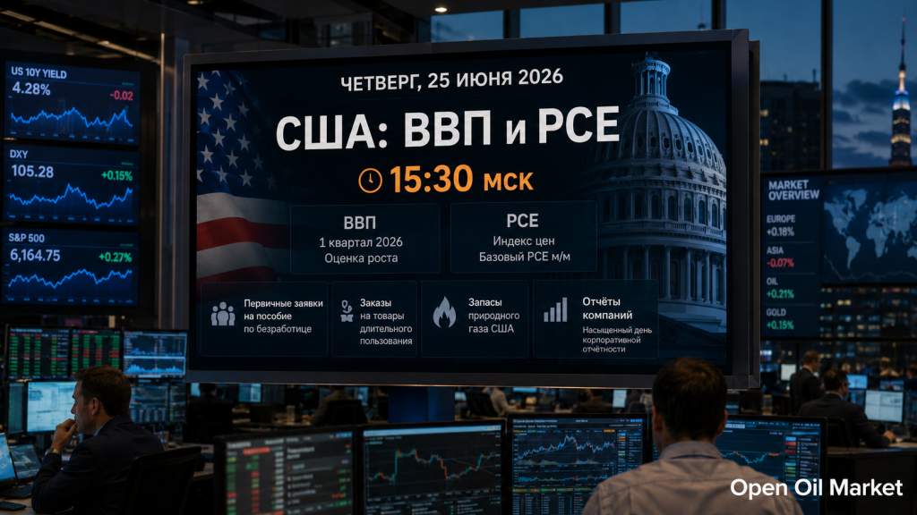 Economic Events and Corporate Reports on 25 June 2026: US GDP, PCE, Labour Market, and Company Reports