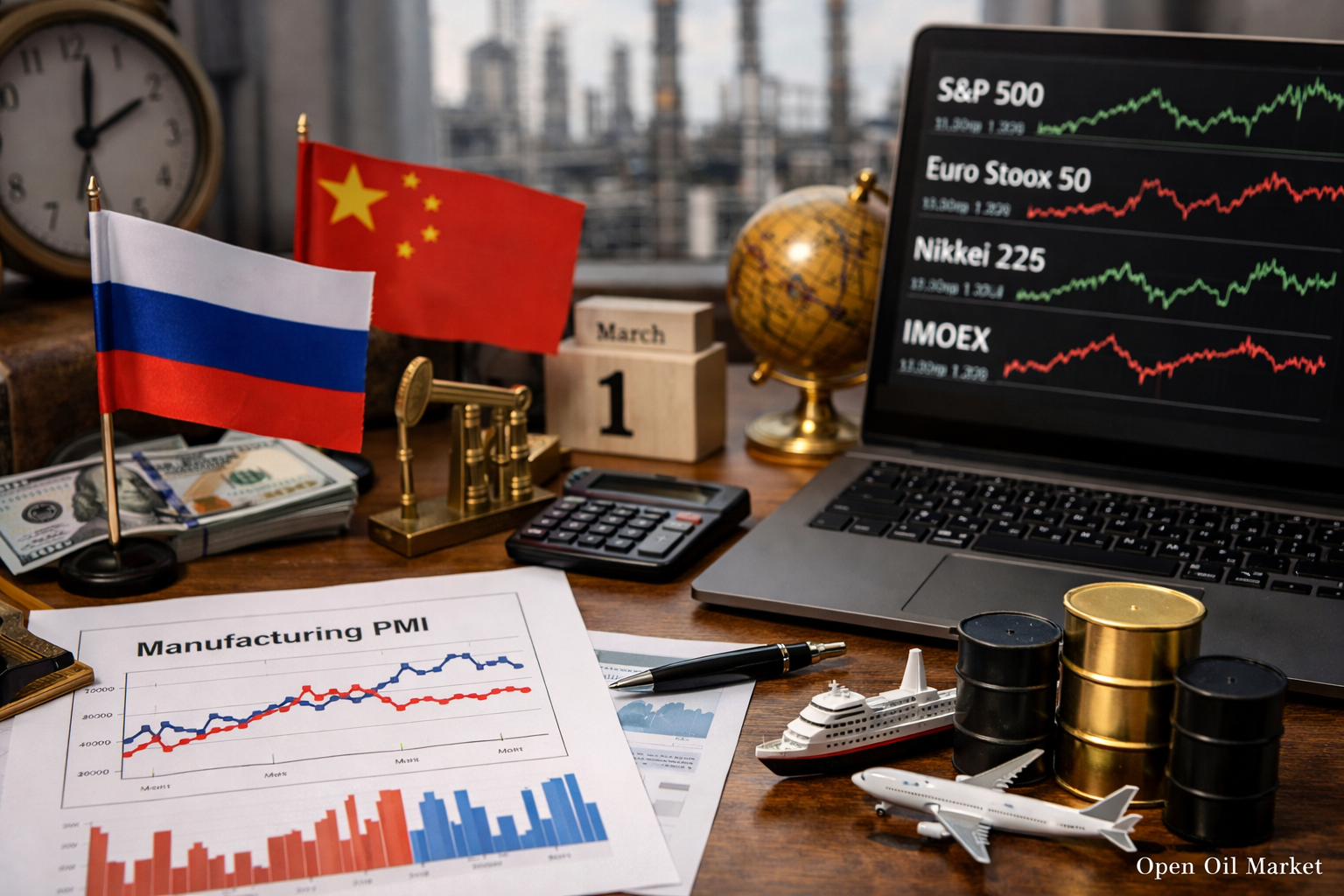 Economic Events and Corporate Reports — 1 March 2026: PMI from China and Russia, Global Markets at the Beginning of the Month