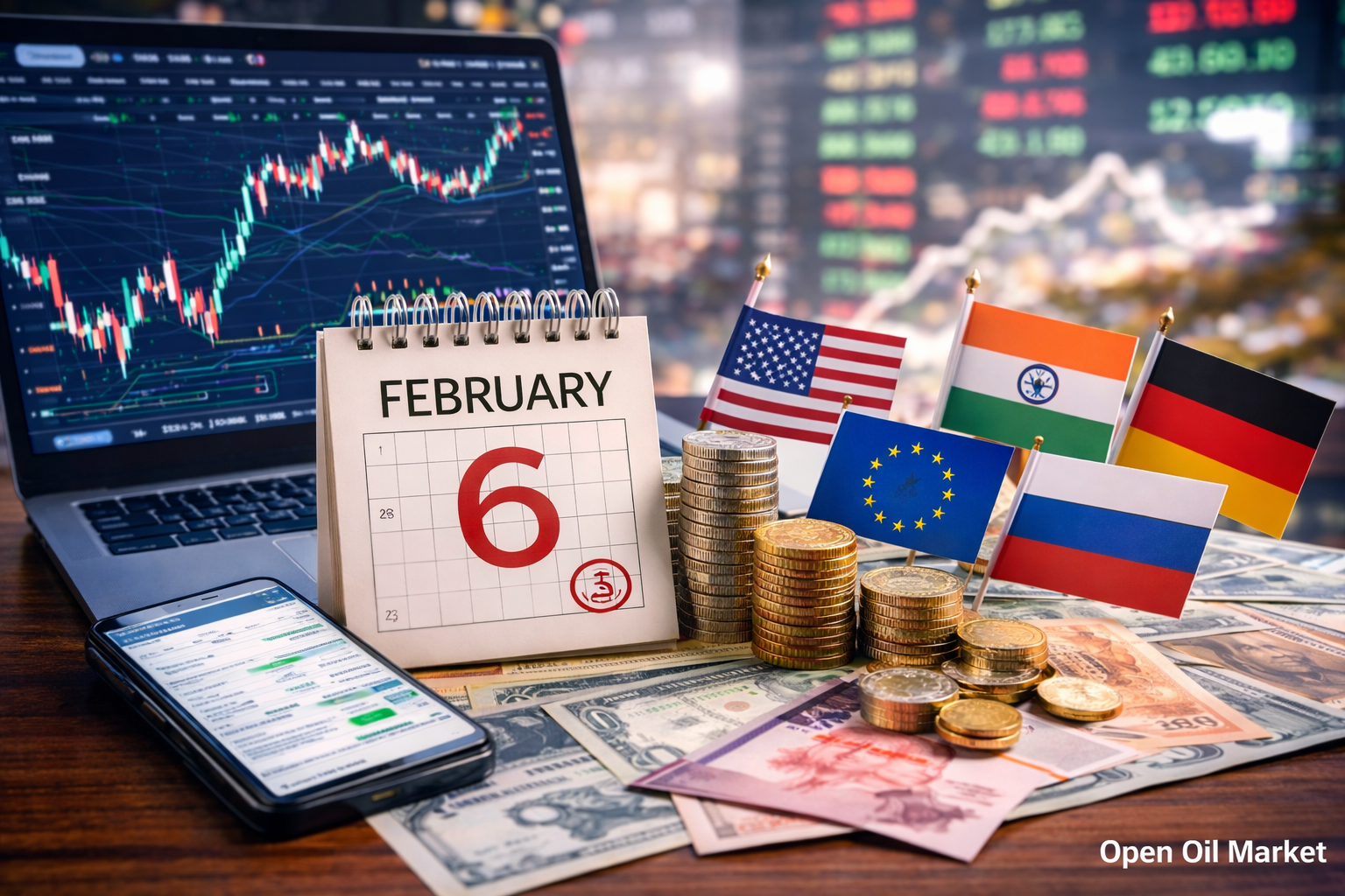 Economic Events and Corporate Reports — Friday, 6 February 2026 Nonfarm Payrolls US, Reserve Bank of India rate, Russian GDP