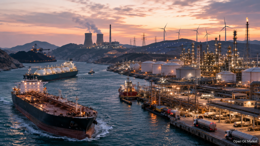 Global energy market 6 June 2026: oil tanker, LNG, refineries, coal logistics, power generation and renewables
