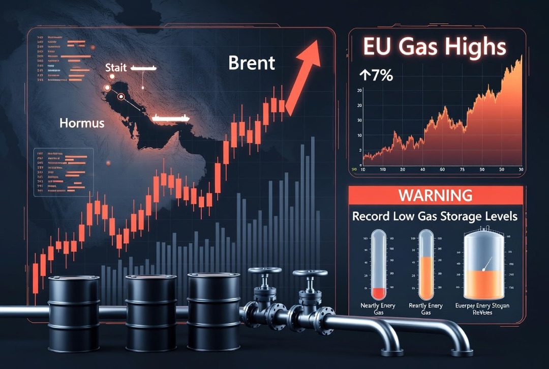 Energy Sector News — Thursday, 30 July 2026: Escalation in the Strait of Hormuz Drives Brent Oil Prices, European Gas at Highs amidst Record Low Supplies