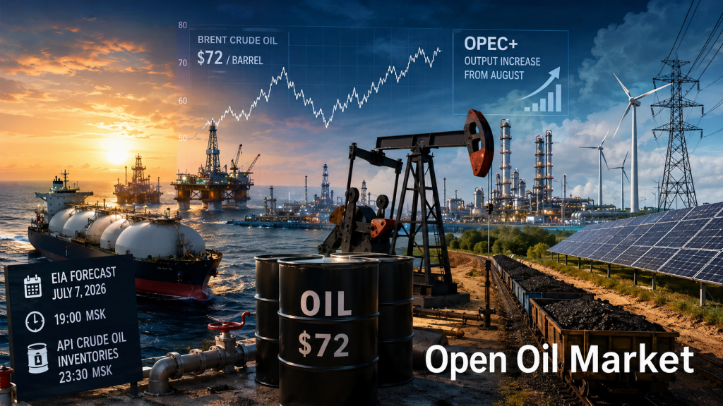 Oil and Gas News and Energy - Tuesday, 7th July 2026: Brent, OPEC+, EIA Forecasts and API Inventories