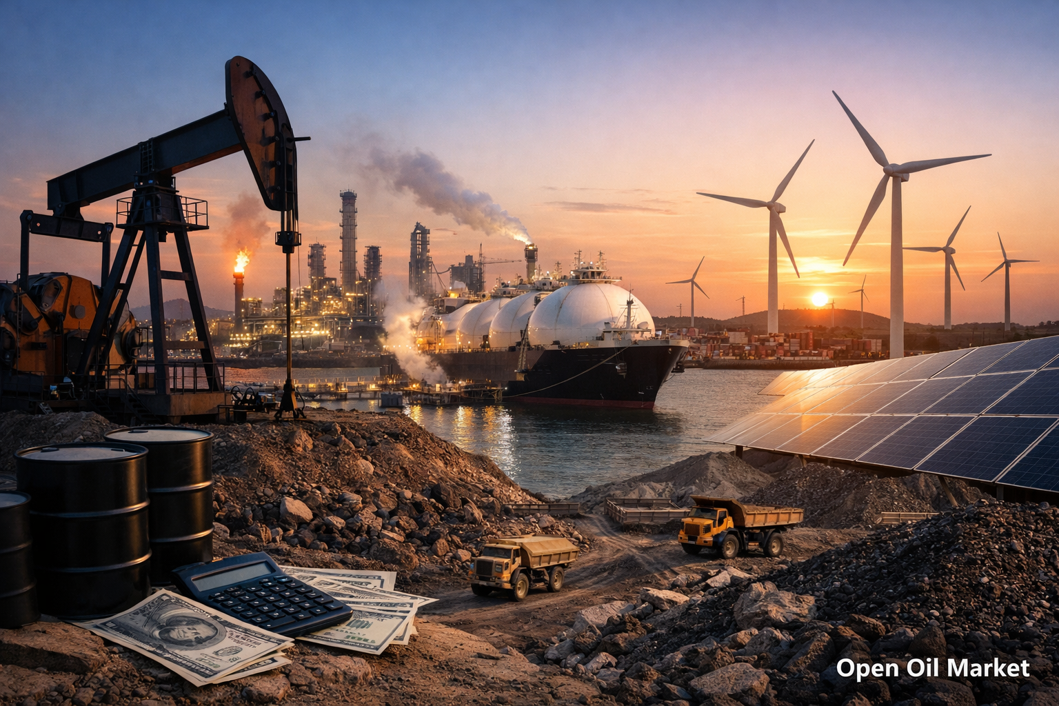 Oil and Gas News and Energy - February 22, 2026 OPEC+, oil, gas, LNG, refineries, RES