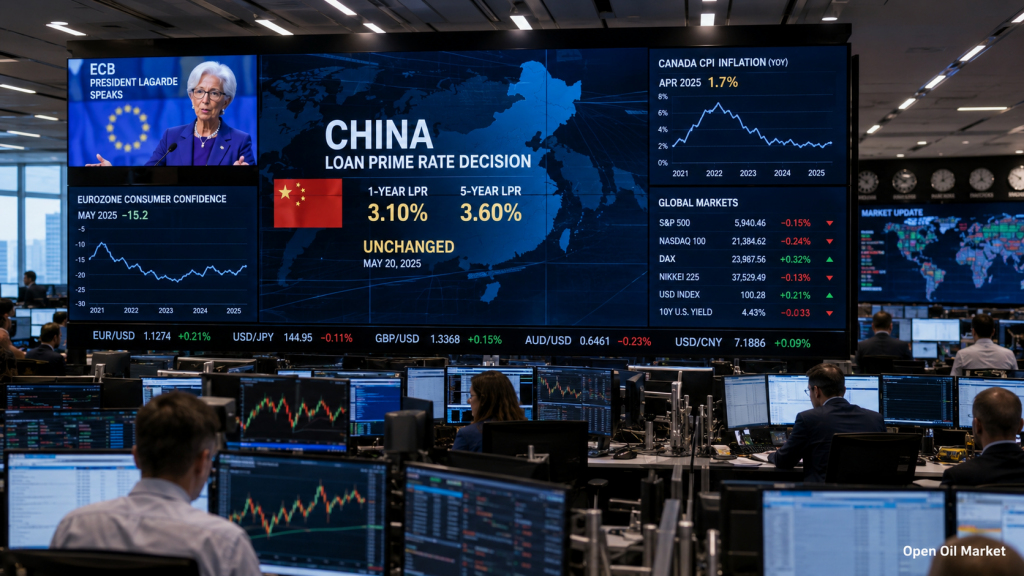 Macroeconomic Calendar and Corporate Reports June 22, 2026 for Investors: China's LPR rate, Lagarde's speech, Canada's CPI, and Eurozone Consumer Confidence