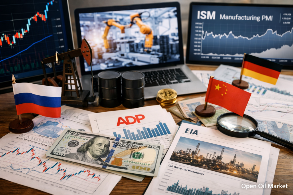 Economic Events and Corporate Reports – Wednesday, 1 April 2026: Global PMI, US ADP, Retail Sales and Oil Inventories