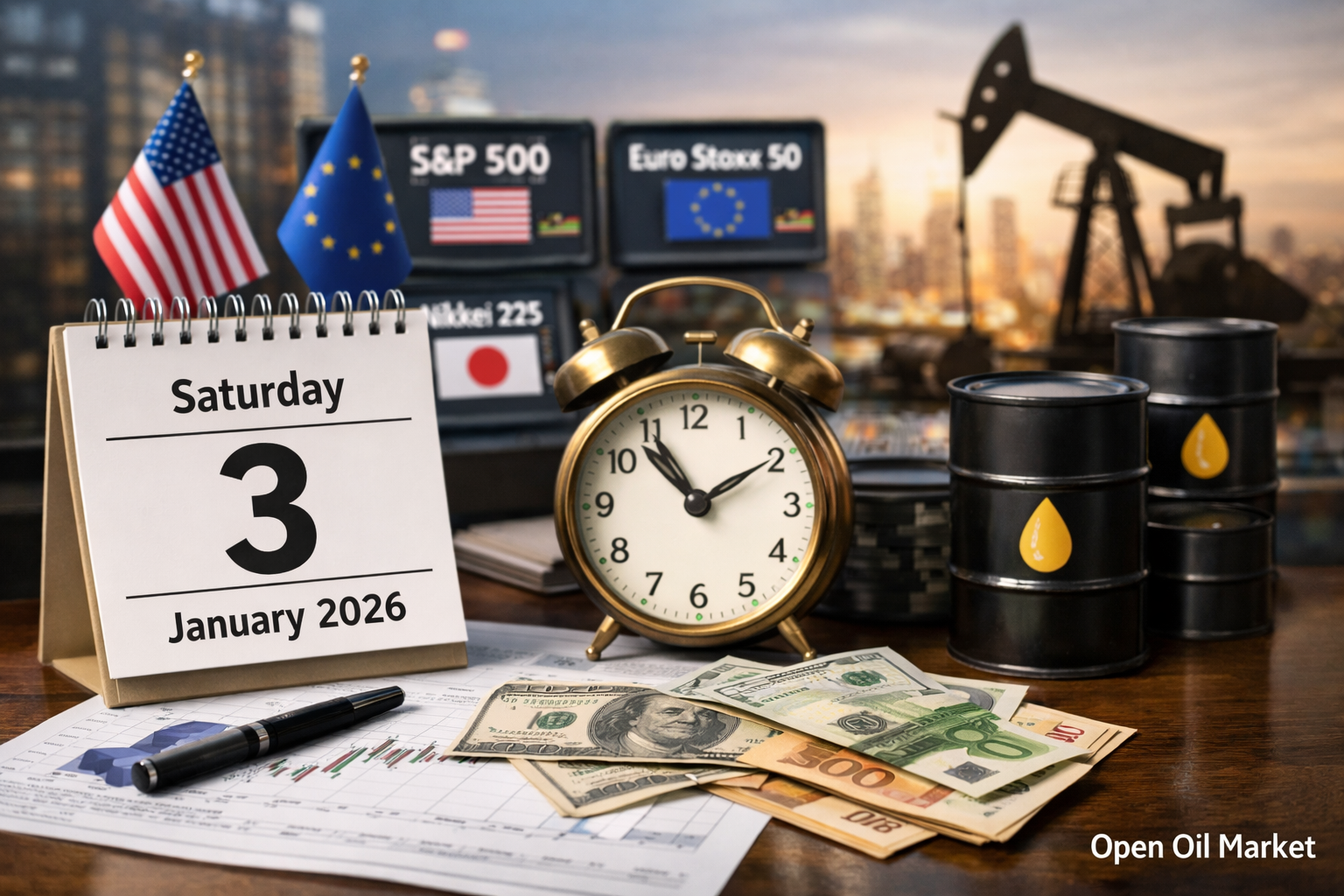 Economic Events and Corporate Reports — Saturday, 3rd January 2026: Minimal Macro Statistics and Calm Markets Ahead of OPEC+ Meeting