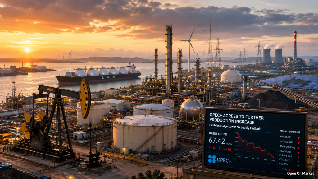 Oil and Gas News and Energy 5th July 2026: OPEC+ Increases Production, Oil Prices Drop, LNG and RES Change the Fuel Market