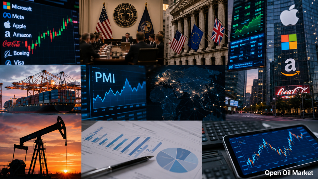 Investor Calendar 27–31 July 2026 — Federal Reserve Rate, US and Eurozone GDP, PCE Inflation, Bank of England, China PMI, OPEC+, and Reports from S&P 500, Euro Stoxx 50, Nikkei 225, MOEX